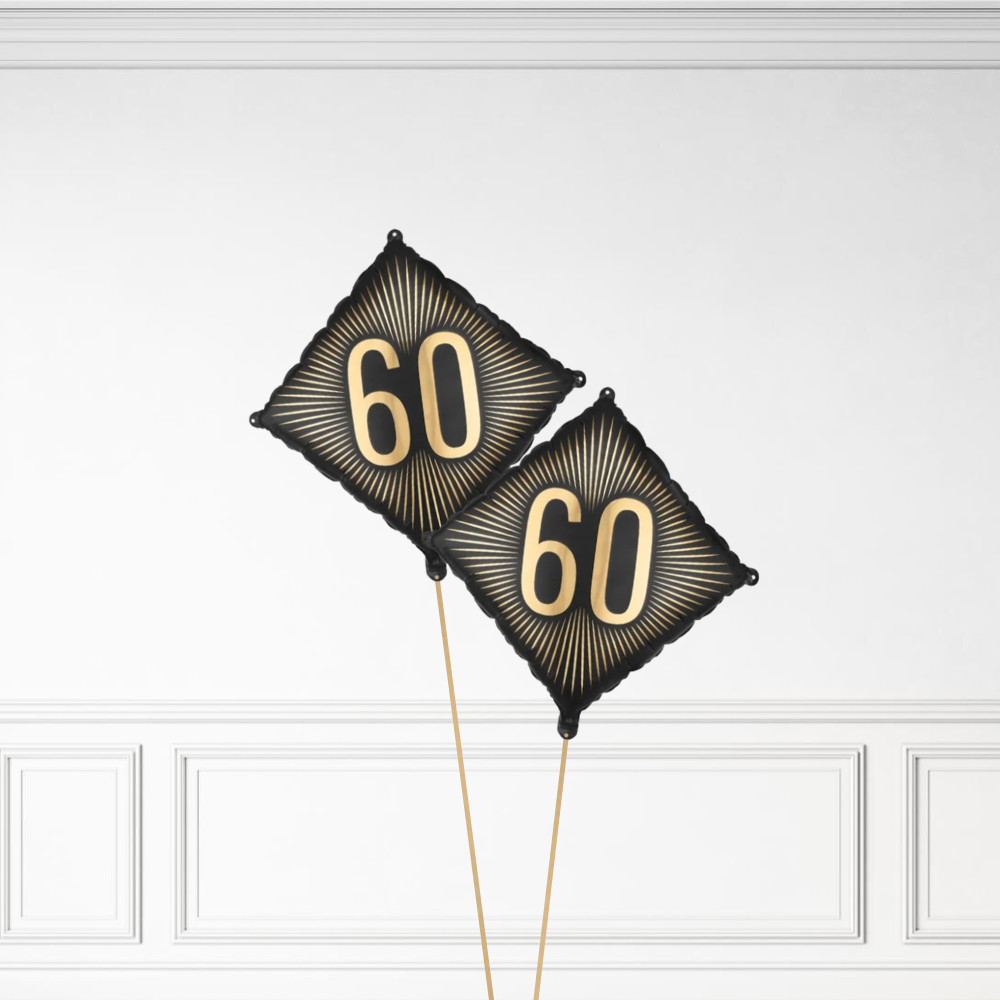 60 Diamond Birthday - Helium Bunch