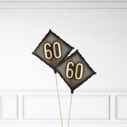 60 Diamond Birthday - Helium Bunch