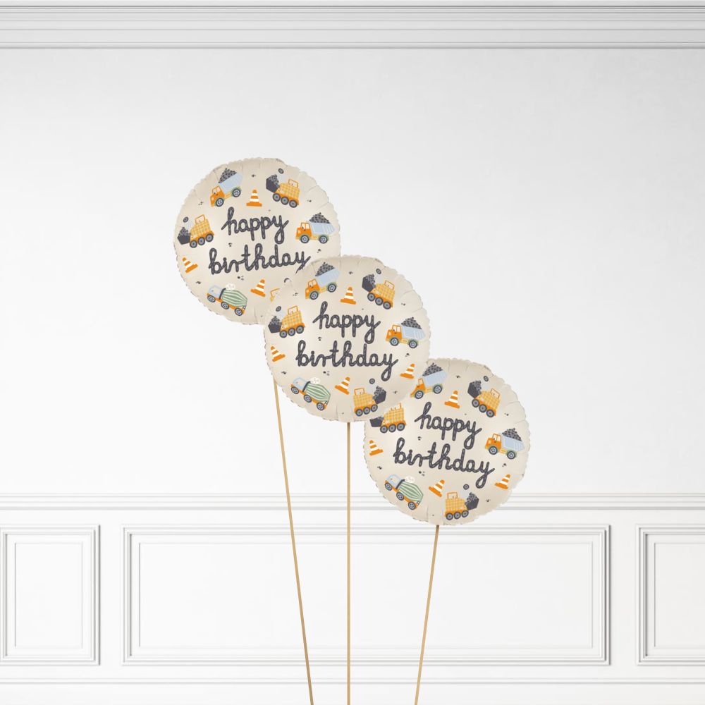 Construction Birthday - Helium Bunch