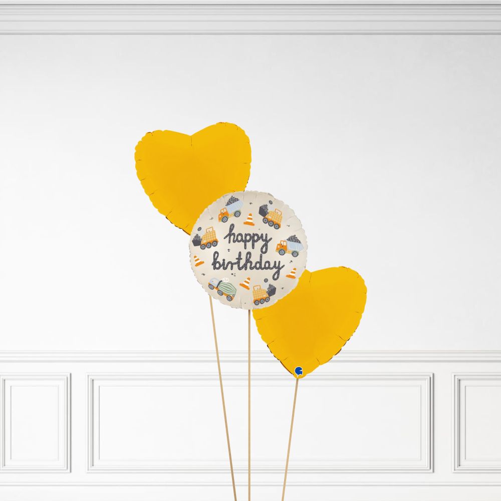 Construction Birthday - Helium Bunch