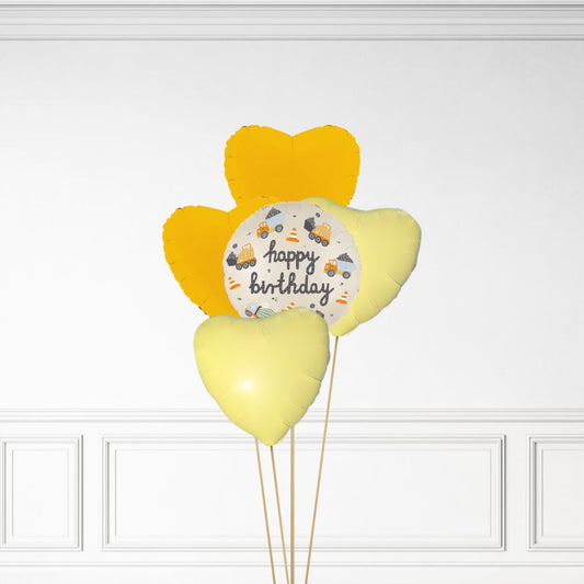 Construction Birthday - Helium Bunch