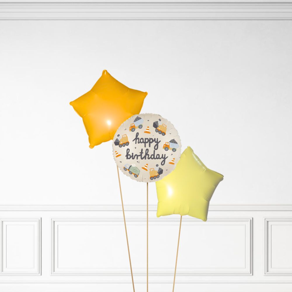 Construction Birthday - Helium Bunch