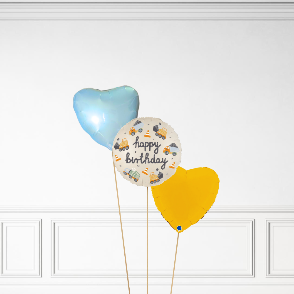 Construction Birthday - Helium Bunch