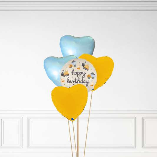 Construction Birthday - Helium Bunch