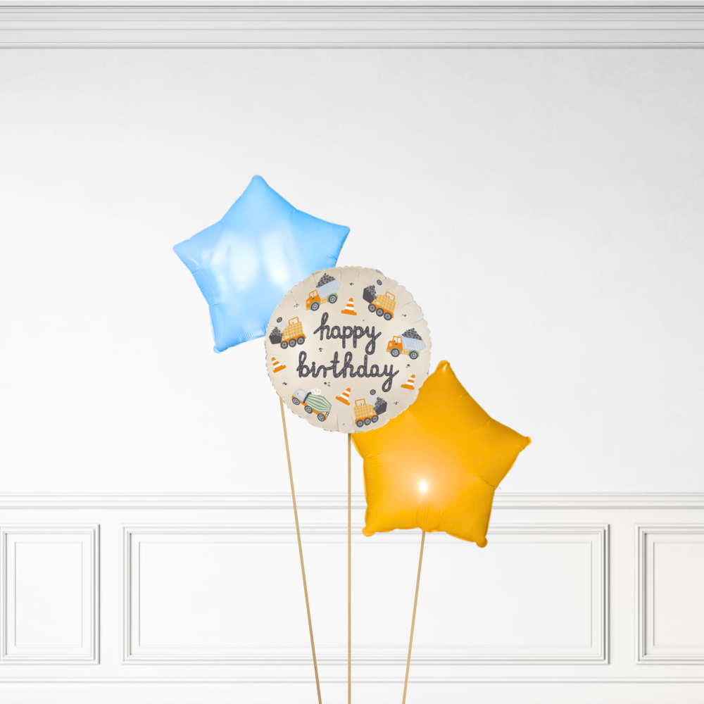 Construction Birthday - Helium Bunch
