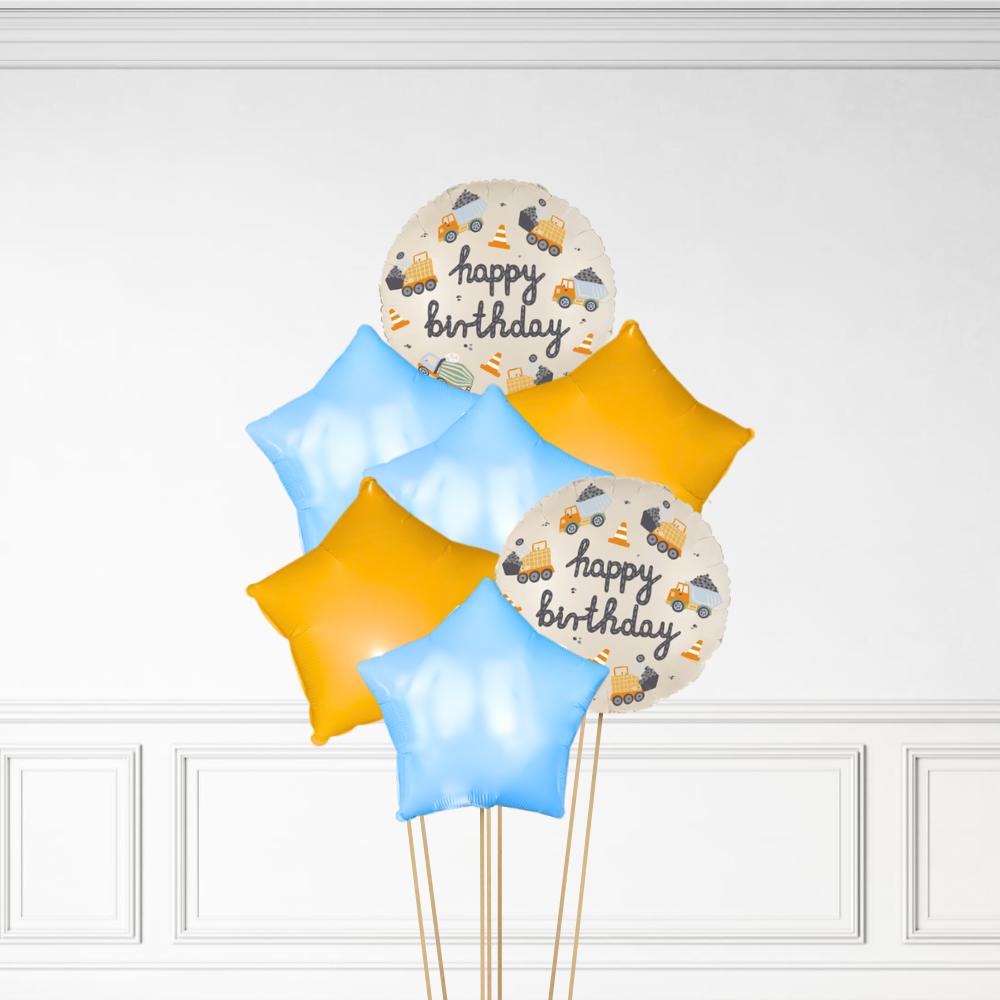 Construction Birthday - Helium Bunch