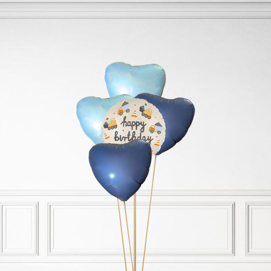 Construction Birthday - Helium Bunch