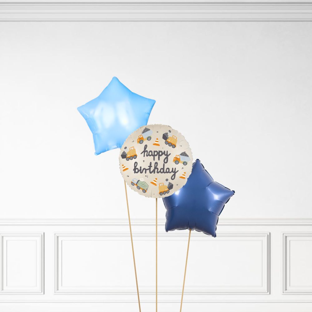 Construction Birthday - Helium Bunch