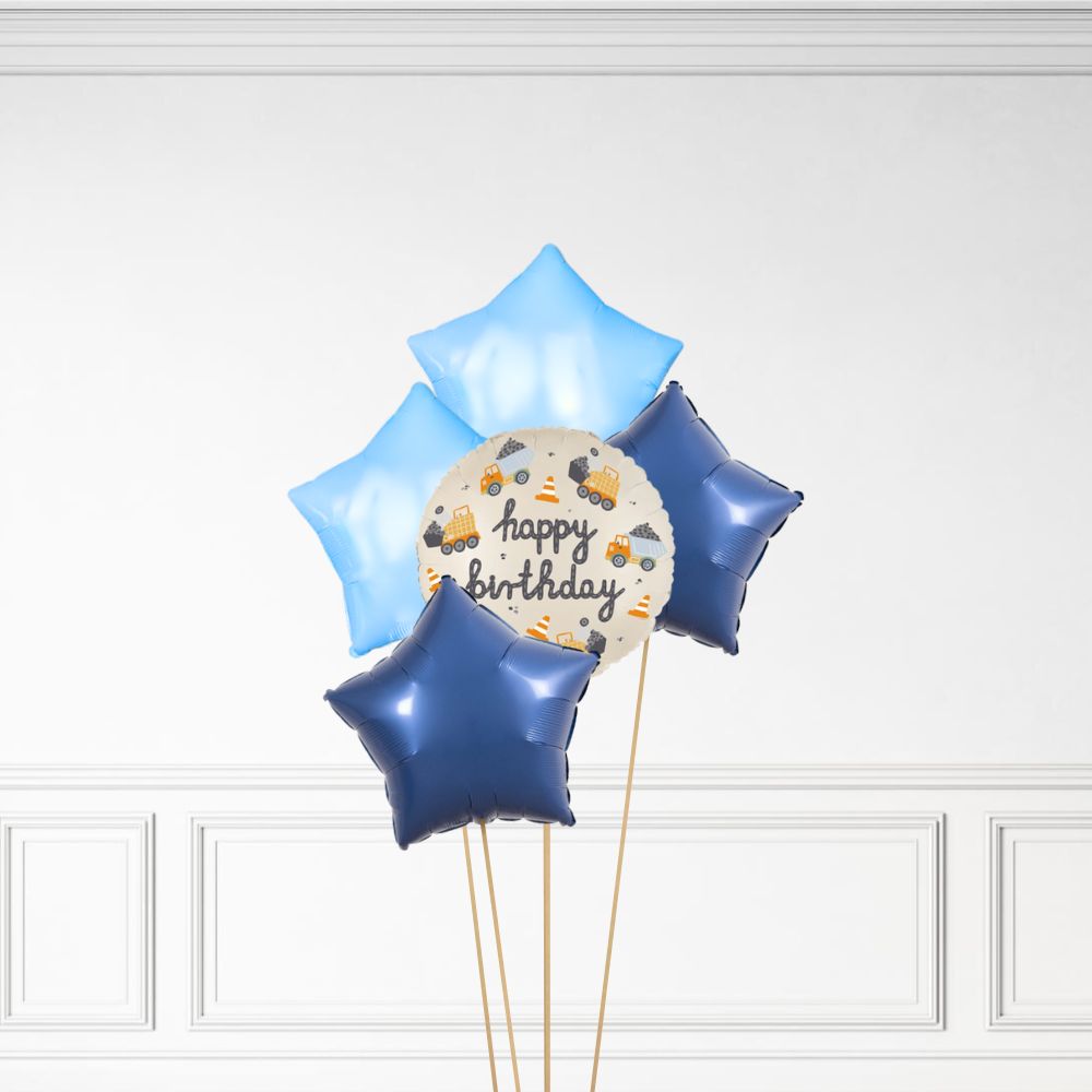 Construction Birthday - Helium Bunch