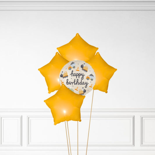 Construction Birthday - Helium Bunch