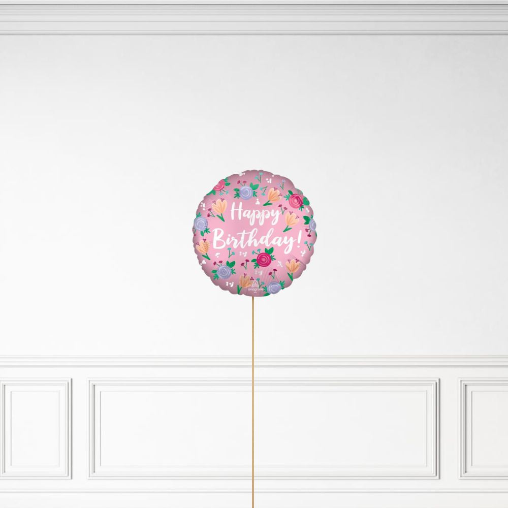 Floral Birthday - Helium Bunch