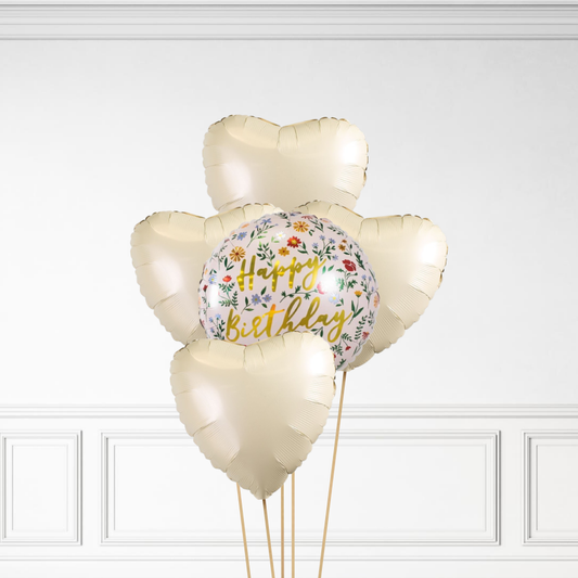 Floral Birthday - Helium Bunch
