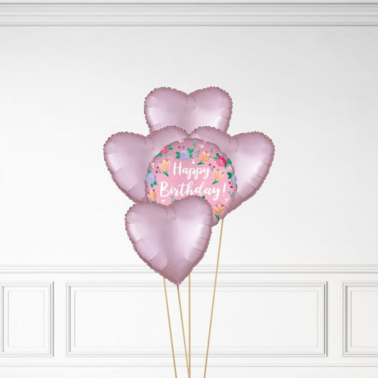 Floral Birthday - Helium Bunch