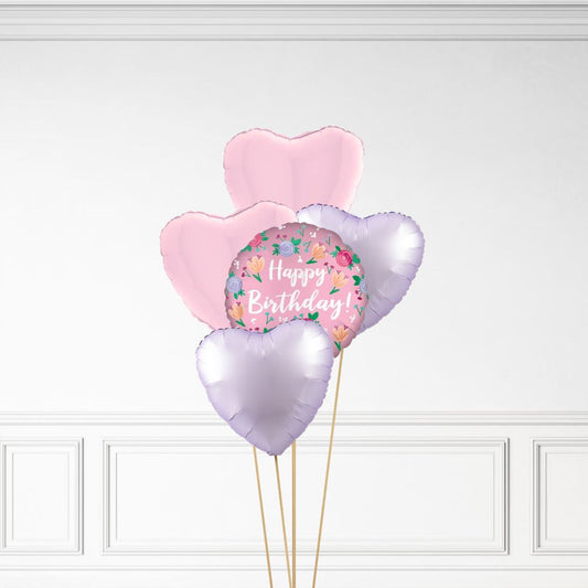 Floral Birthday - Helium Bunch