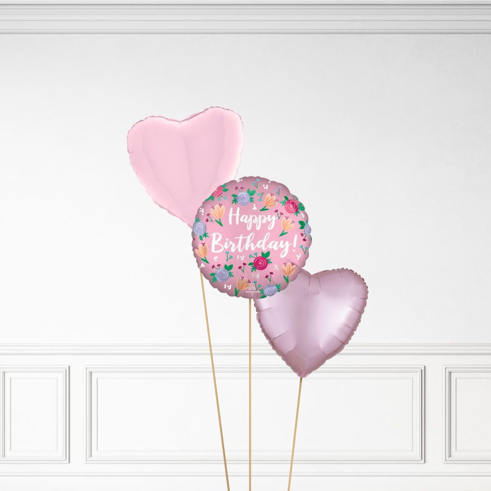 Floral Birthday - Helium Bunch