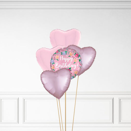 Floral Birthday - Helium Bunch