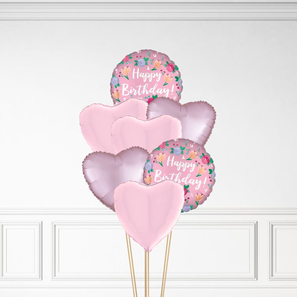 Floral Birthday - Helium Bunch