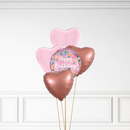 Floral Birthday - Helium Bunch