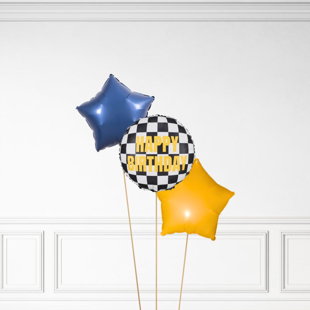Racing Birthday - Helium Bunch