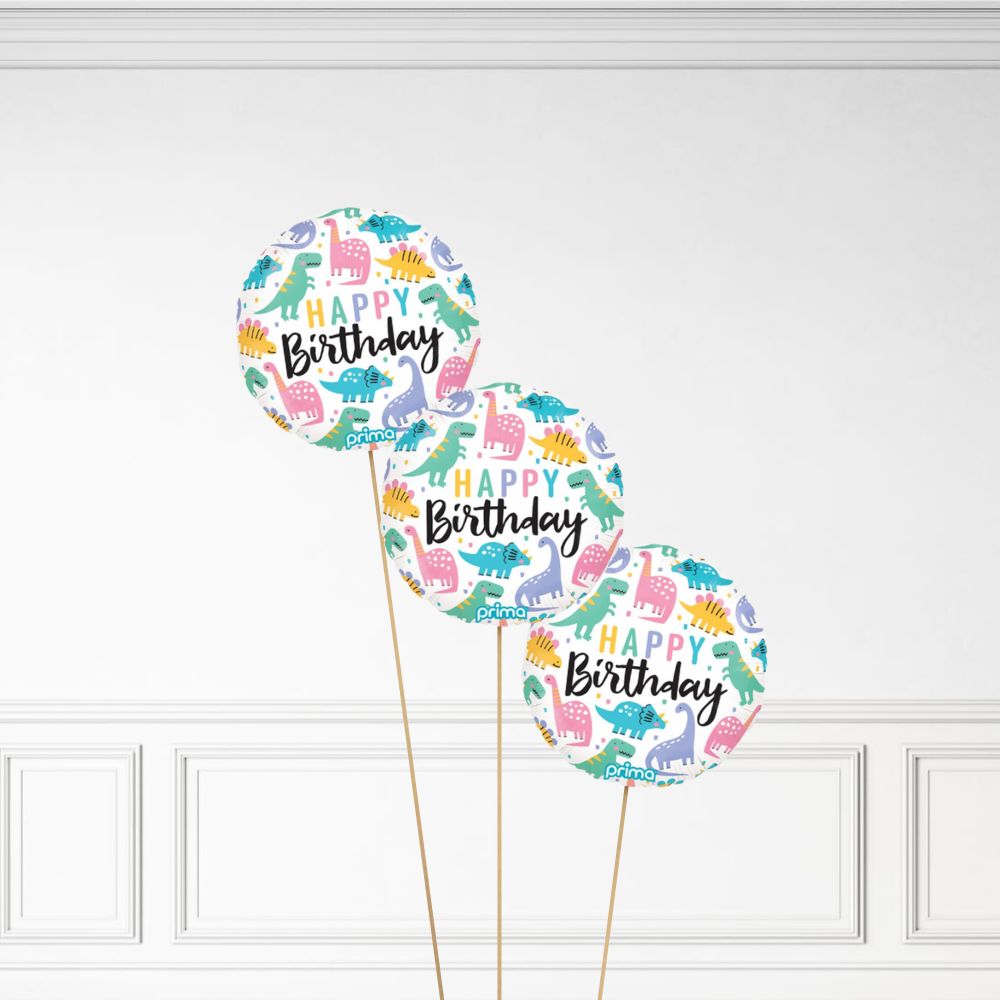 Dinosaur Birthday - Helium Bunch