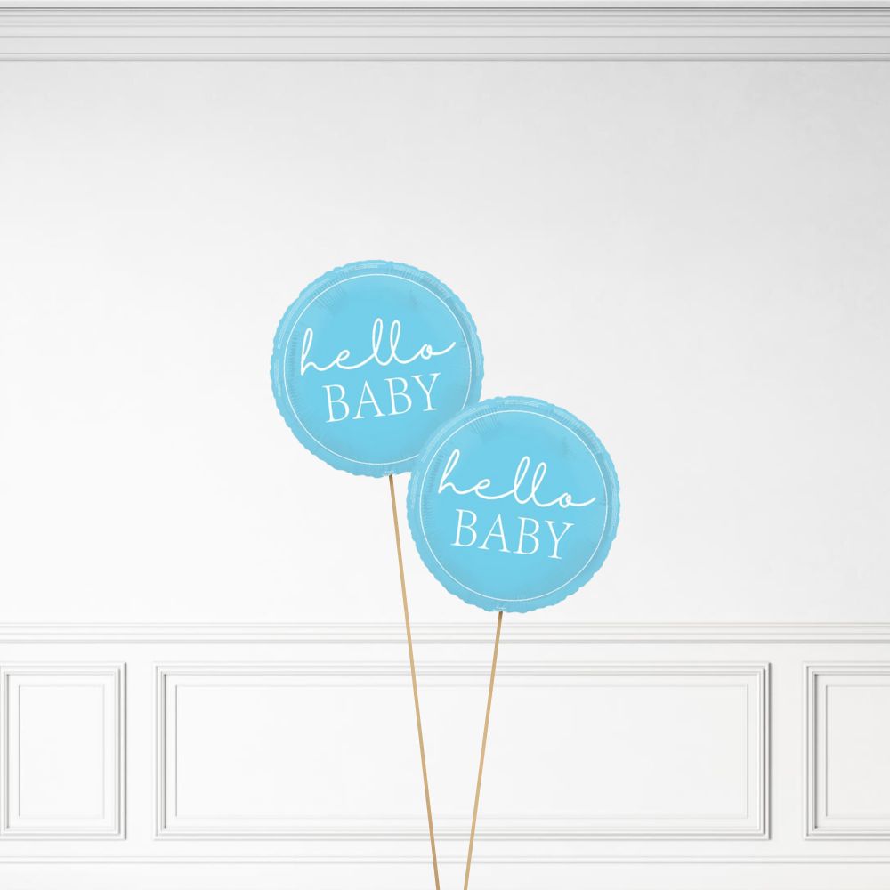 Hello Baby - Helium Balloon Bunch