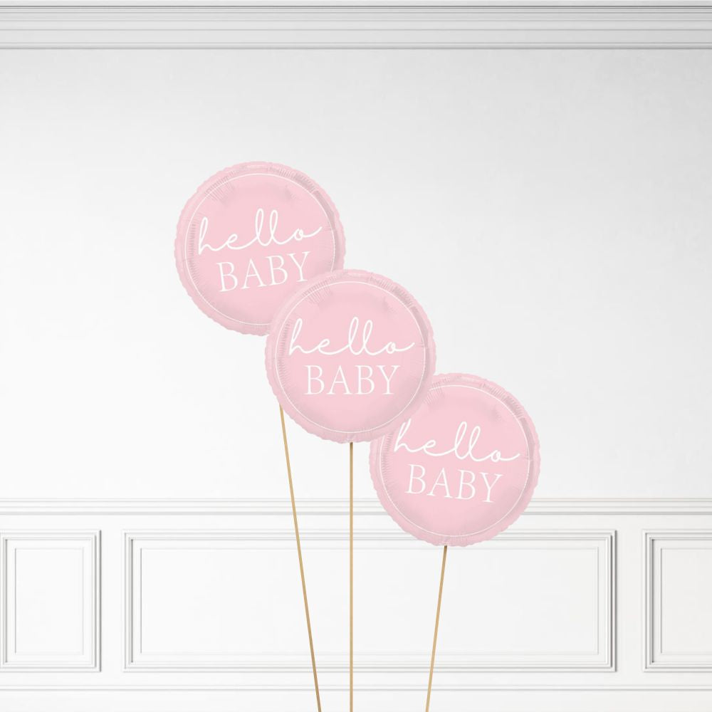 Hello Baby - Helium Balloon Bunch