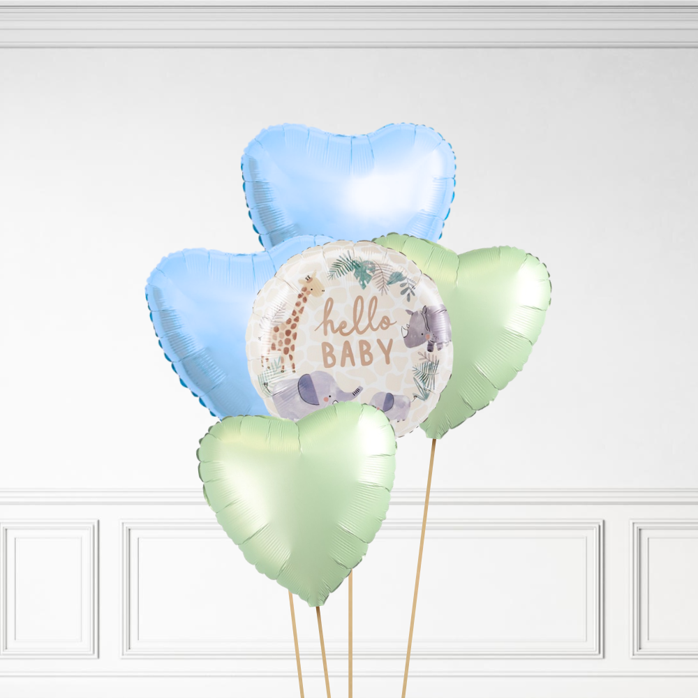 Jungle Hello Baby - Helium Bunch
