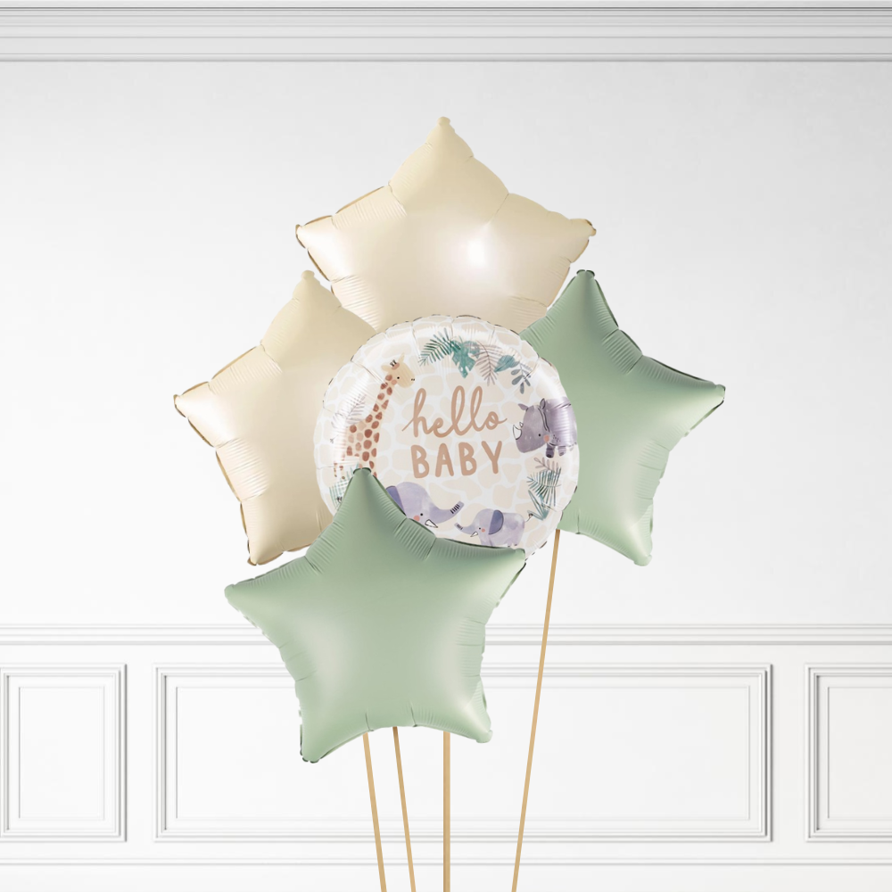 Jungle Hello Baby - Helium Bunch