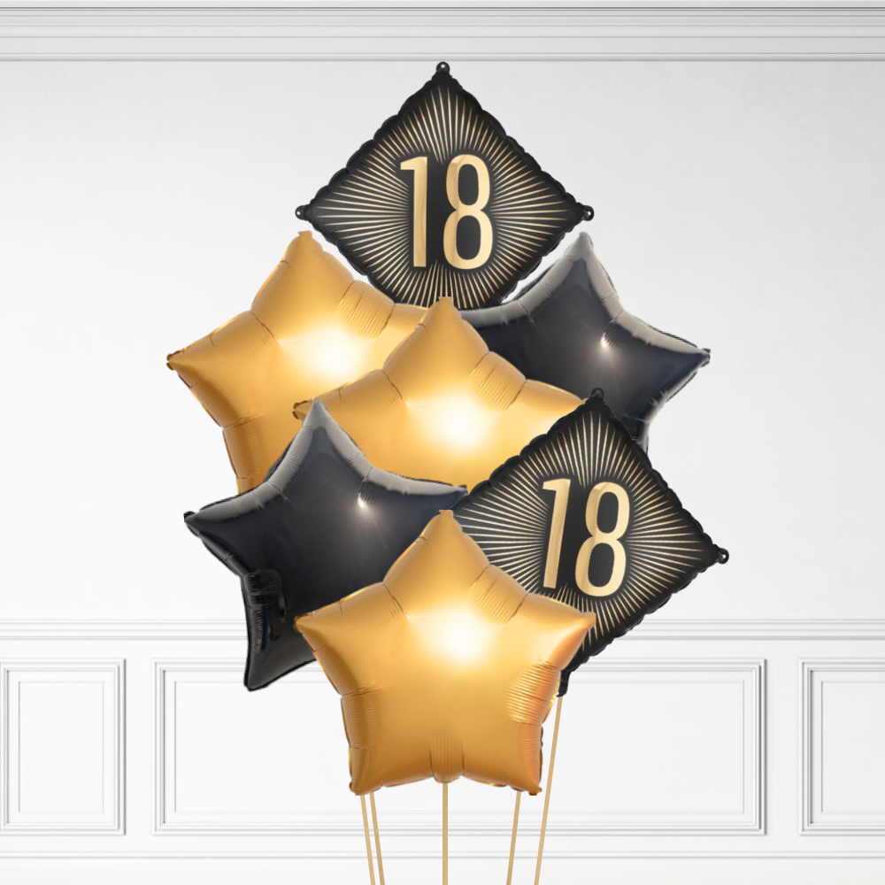 18 Diamond Birthday - Helium Bunch