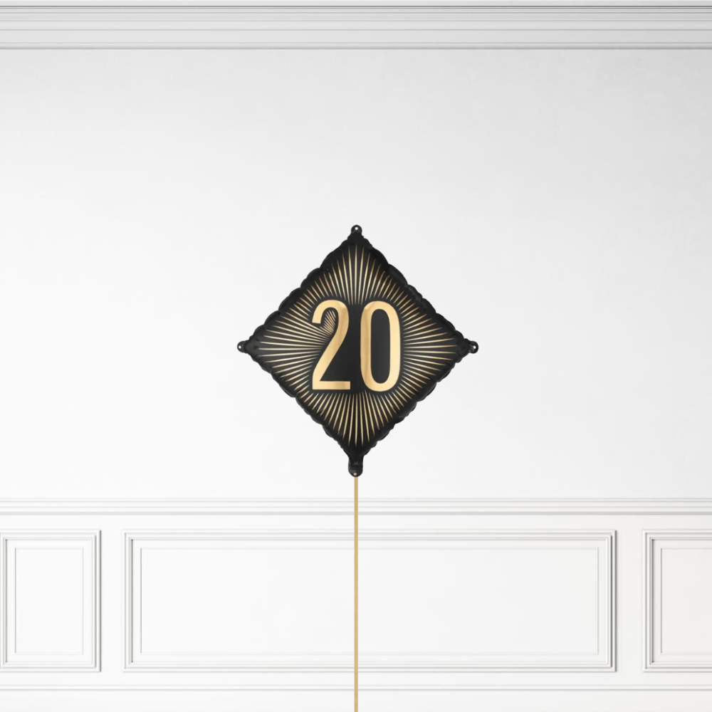 20 Diamond Birthday - Helium Bunch