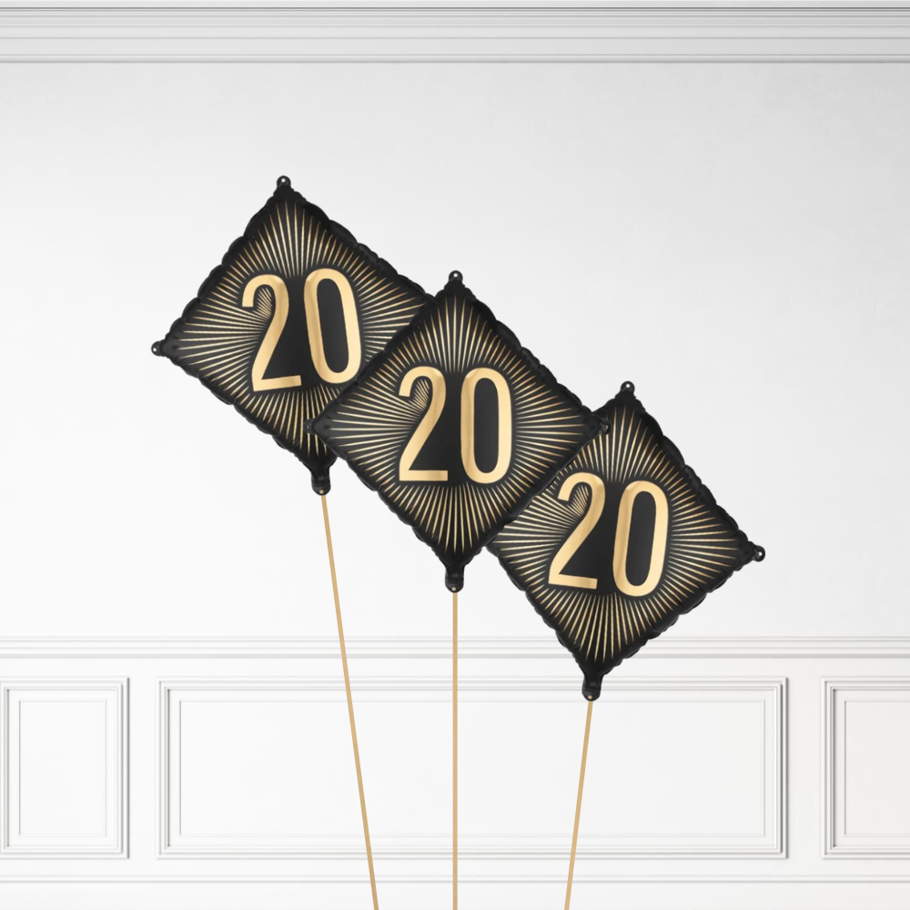 20 Diamond Birthday - Helium Bunch