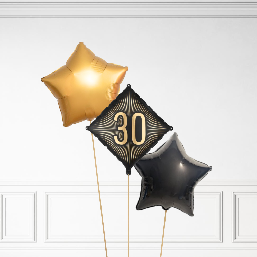 30 Diamond Birthday - Helium Bunch