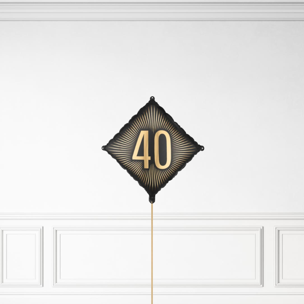 40 Diamond Birthday - Helium Bunch