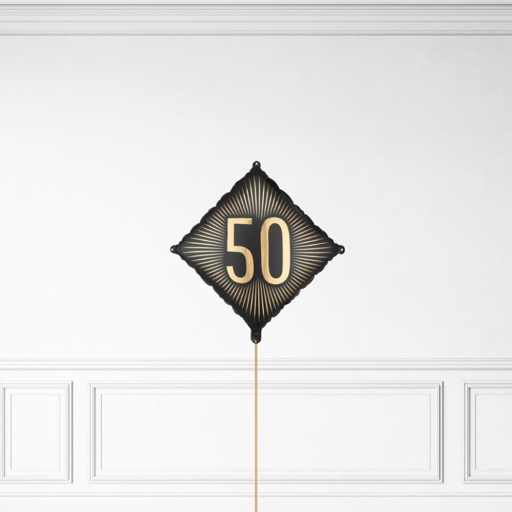 50 Diamond Birthday - Helium Bunch