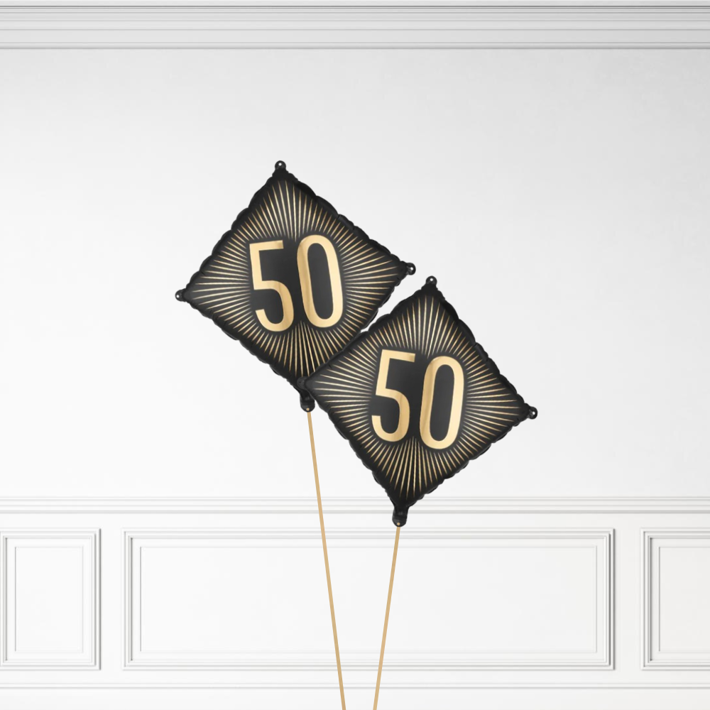 50 Diamond Birthday - Helium Bunch
