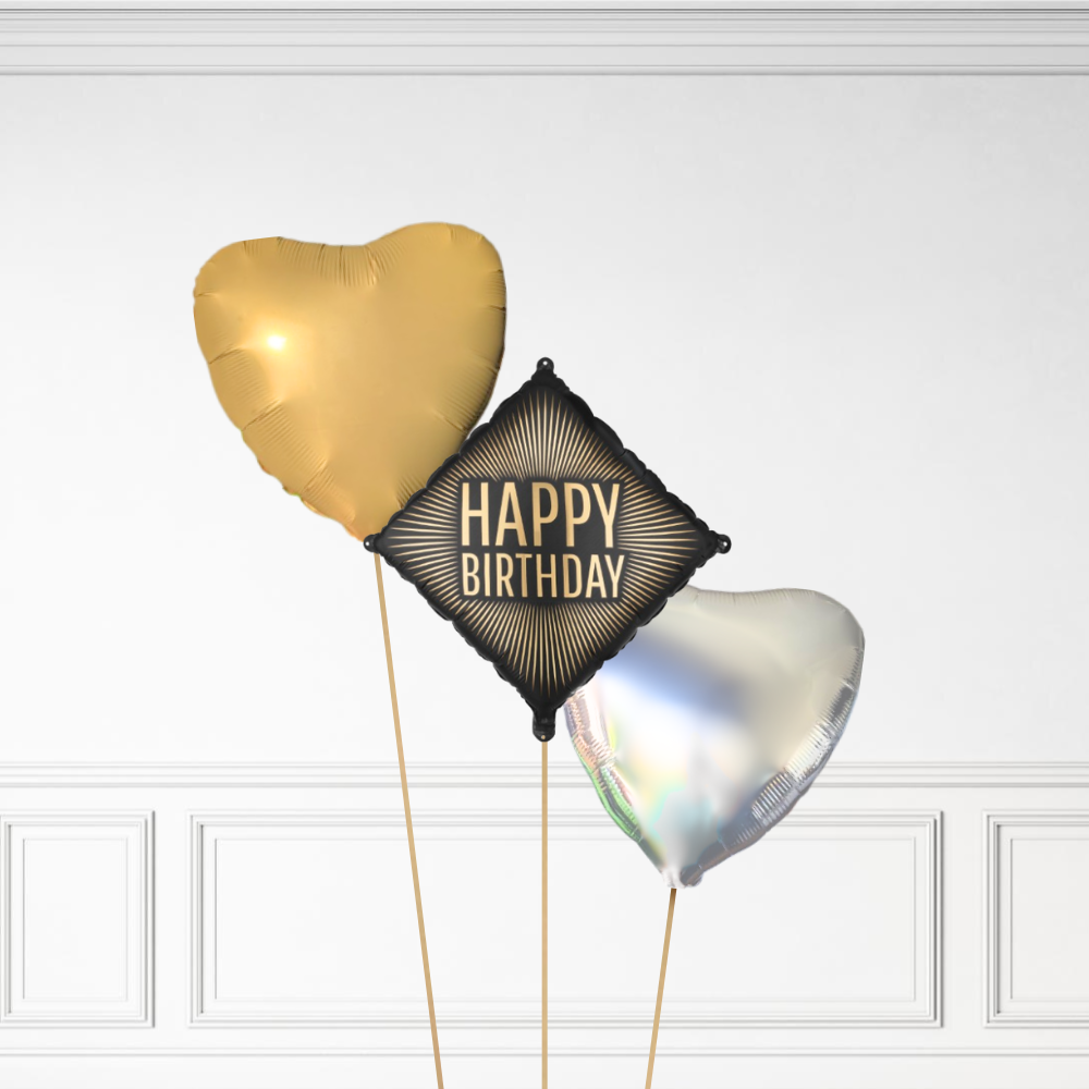 Diamond Birthday - Helium Bunch