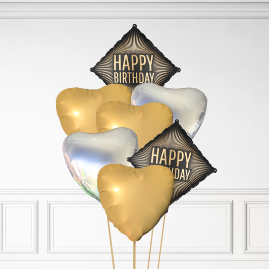 Diamond Birthday - Helium Bunch