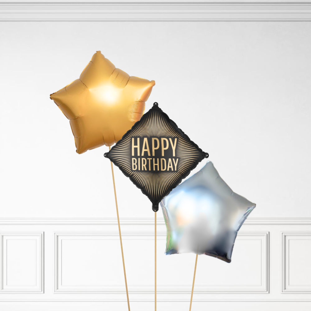 Diamond Birthday - Helium Bunch