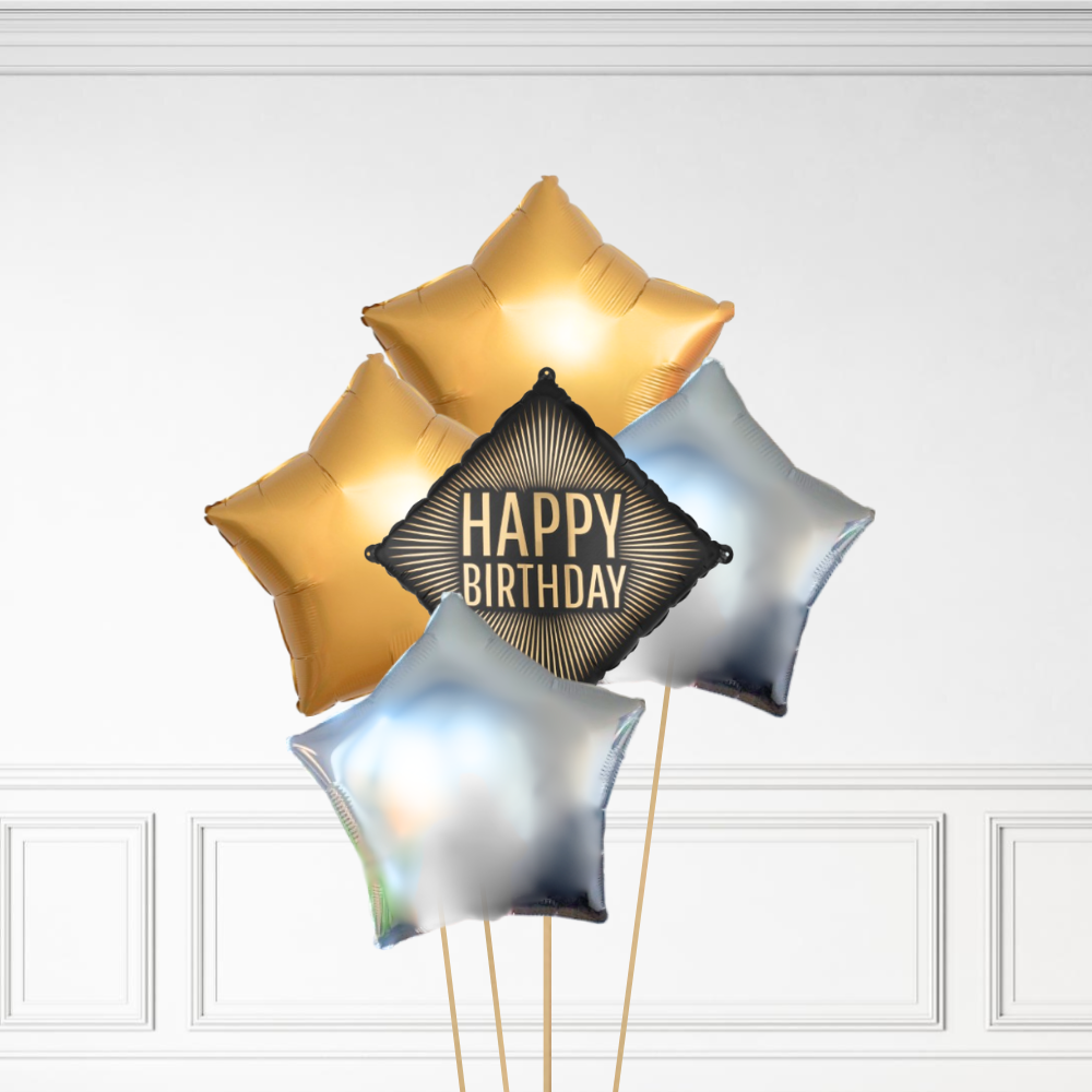 Diamond Birthday - Helium Bunch