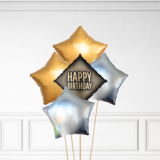 Diamond Birthday - Helium Bunch