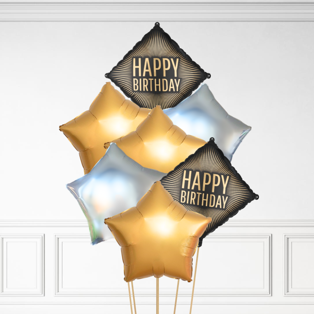 Diamond Birthday - Helium Bunch