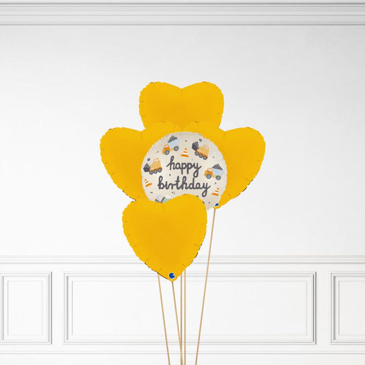 Construction Birthday - Helium Bunch