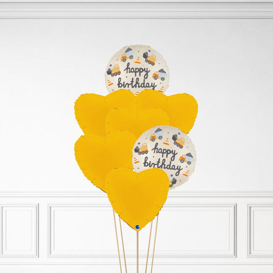 Construction Birthday - Helium Bunch