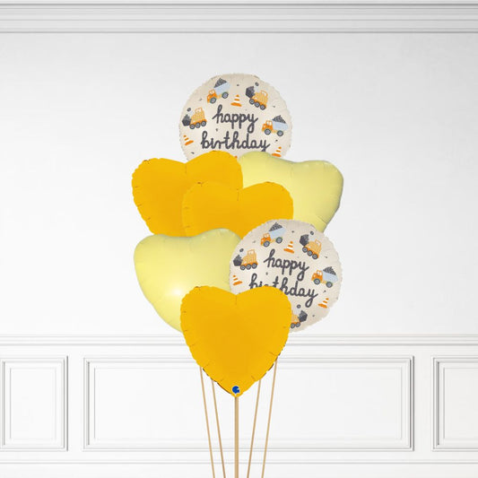 Construction Birthday - Helium Bunch