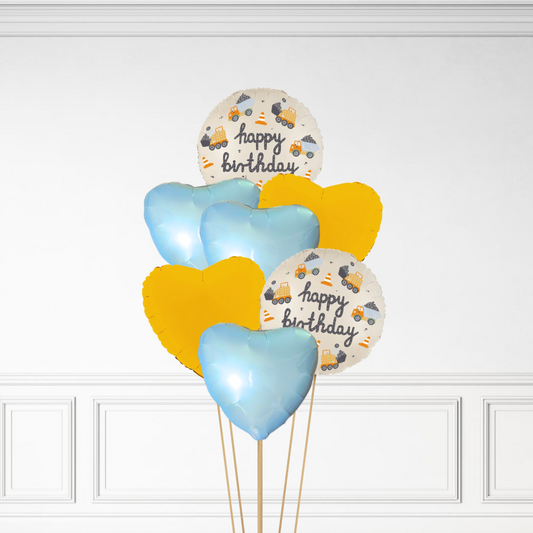 Construction Birthday - Helium Bunch
