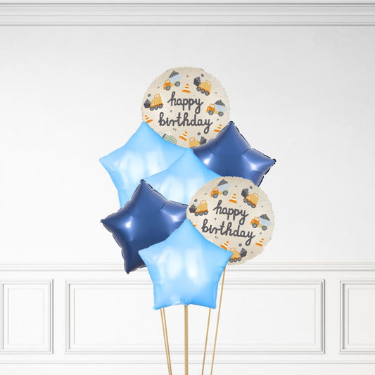 Construction Birthday - Helium Bunch