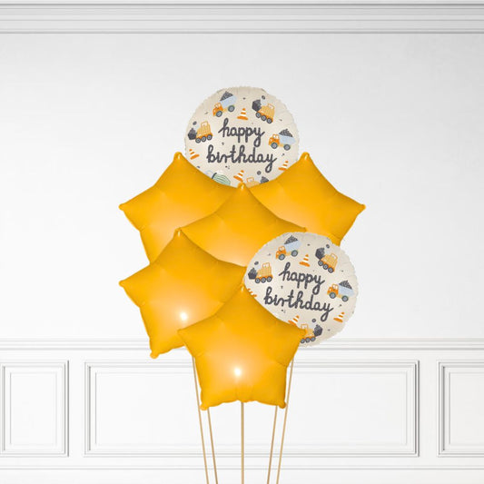 Construction Birthday - Helium Bunch