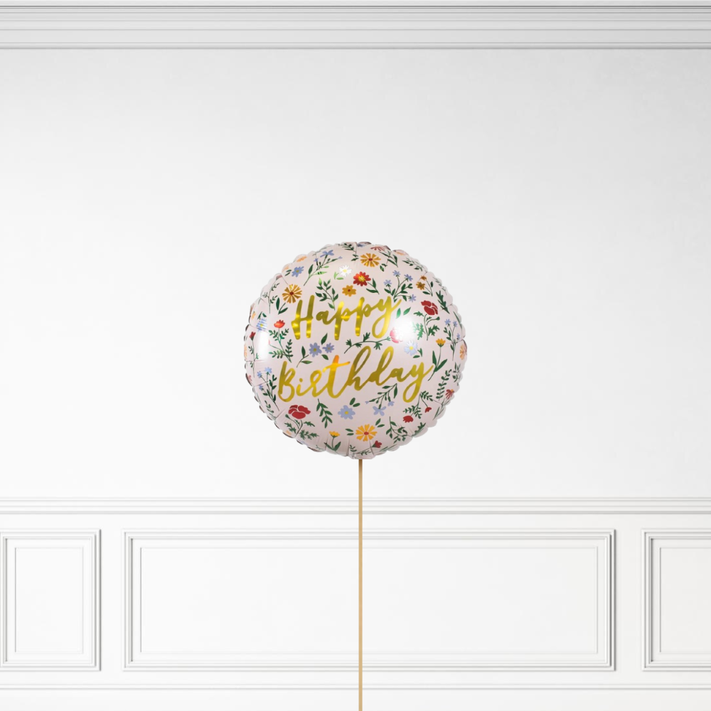 Floral Birthday - Helium Bunch