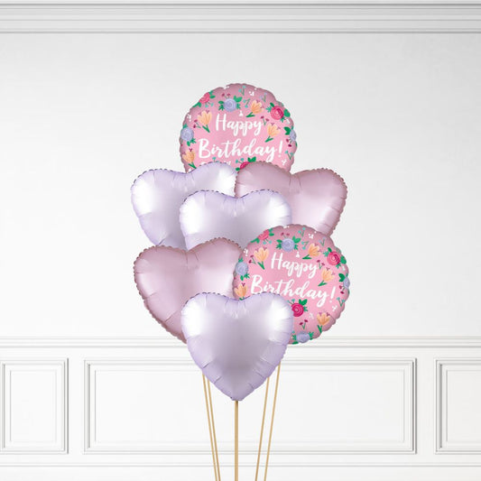 Floral Birthday - Helium Bunch