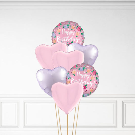 Floral Birthday - Helium Bunch